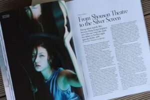 Isabella Wei Instagram - @tatlerhongkong out on stands now 💙 discussing life, loves, and 1899. thank you for having me!!! 🙆🏻‍♀️🌊

interview by @tarasobti 
photo by @affachan 
photo assistant @ugh.isha 
dress from @marques_almeida 
and some lovely words from @lindseyhongkong 🫶