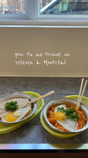 Isabelle Labrecque Instagram - pov: tu vis ton rêve de manger des ramens dans un 7eleven en Corée ou au Japon mais à Montréal 🍜

#7eleven #711 #ramen #buldak #buldakramen #mtl #mtlfoodie #quebec