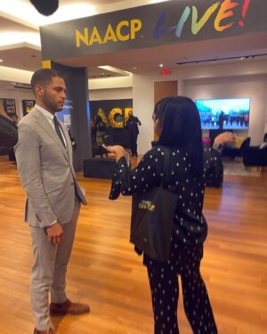 Isha Blaaker Instagram - Thank you @naacp for educating me! It was an honor.

Thank you @clementsandchurch for styling me.

#interview #8 #NAACPLIVE