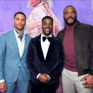 Isha Blaaker Instagram - Lead role in a worldwide Netflix  feature film ✅

Thank you so much @tylerperry for this opportunity. It was an honor.

@bblack Our first time on the big screen. We did it brother. From start to end we were there together. Here’s to so many more to come 🍸

@AmadeaHomecoming #Premiere

#Suit  @canali 
#Scarf @canali 
#shoes @magnanni 

#MUA @catwron 

#Styling: 
@mr_baldwinstyle
@courtney.arringtonbaldwin

Tailoring: 
@modernstitchtailoring