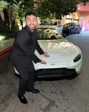 Ismail Taher Instagram - Aston Martin Music. Shoutout to @cardezvous for making sure I roll around LA right