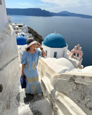 Ita Mustafa Instagram - morning….,enjoy the morning sun in  other part of the world … santorini… greece