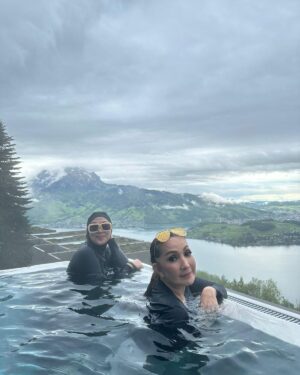 Ita Mustafa Instagram - swim on the sky ……. burgenstock resort lucerne switzerland …
