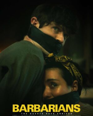 Iwan Rheon Instagram - A bloody good time 😱 with me and Catalina Sandina Moreno, BARBARIANS finds four friends' excursion to a remote country house taking a bizarre and violent turn. Now in theaters and on demand!