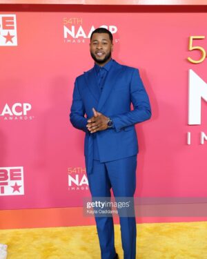 J. Alphonse Nicholson Instagram - Cheers to a great weekend!🥂Thanks @naacpimageawards and congratulations to my @pvalleystarz family. 

Stylist: Danaysia Marche’
 @Stylisticon_

Custom Suiting:
@vaughntis_thedesigner

Hair:  @marjthestylist 
Makeup/Grooming: @jazzemakeup