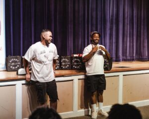 J. Alphonse Nicholson Instagram - Bridge Builders #steadygrind #TheGiveBack 🏁🏁🏁 @janf.inc