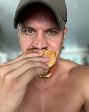 J. D. Pardo Instagram - A FREE glimpse into my Onlyfans. 

Happy #burger day everyone! 🍔 🥵
