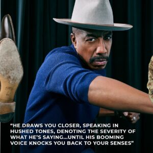 J.B. Smoove Instagram - Keeping the main thing, the main thing. 

Thank you for the feature @menshealthmag 🔥