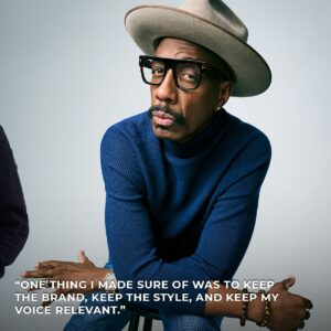 J.B. Smoove Instagram - Keeping the main thing, the main thing. 

Thank you for the feature @menshealthmag 🔥
