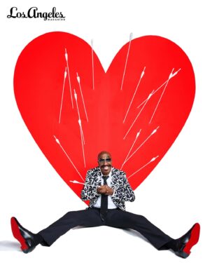 J.B. Smoove Instagram - All love from Smoove 🫶🏾 

Photographed by Jen Rosenstein — @jenrosenstein 
Creative Direction by Ada Guerin — @guerin_ad
DP: Ryan Sadler — @rawcinema_
Styled by Jordan Johnson Chung/Wall Group — @msjordanjohnson
GROOMER Vonda Morris — @vondakayemor
BARBER Darrin Lyons — @dlmasterbarber
Digi tech: Josh Fogel — @josh_fogel 
Photo Assistant: Christian Raices — @beardedimmaculateconception
Set Dresser: Sorrel Scrutton — @ sorrellscrutton
Location:  @STUSPACELA
