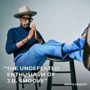 J.B. Smoove Instagram - Keeping the main thing, the main thing. 

Thank you for the feature @menshealthmag 🔥