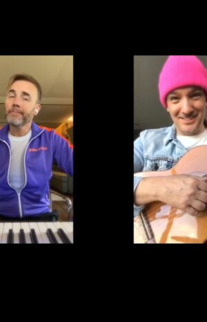 JC Chasez Instagram - My friend @officialgarybarlow from @takethat hit me up bored at home and suggested a duet over the phone. So this was our idea for a bit of fun...#croonersessions