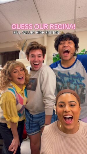 JJ Niemann Instagram - we’re addicted to the guess our Regina videos
xoxo hill valley high
•
•
•
•
•
•
#meangirls #meangirlsmusical #meangirlsmovie #actor #broadway #backstage #wig #musical #musicaltheatre #theatre #theatrekid #reginageorge