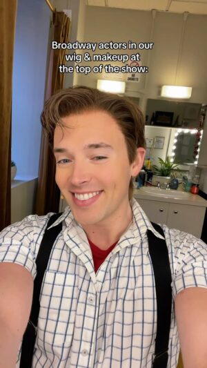 JJ Niemann Instagram - a full 3 part hiit workout basically 😅 @bttfbway 
•
•
•
•
•
#theatre #theatrekid #actor #backstage #broadway #costume #wig #makeup #musical #musicaltheatre #backtothefuture #martymcfly #pov