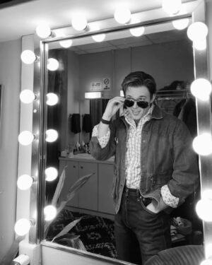JJ Niemann Instagram - Thank you Roger *Art Director* Bart for helping me get the shot 😎
You have 5 more chances this weekend to come catch me as Marty and see our little skit! C u there xx
@bttfbway @rogerbartofficial 
•
•
•
•
•
#theatre #theatrekid #broadway #actor #martymcfly #musical #musicaltheatre #bttf #backtothefuture #martymcfly