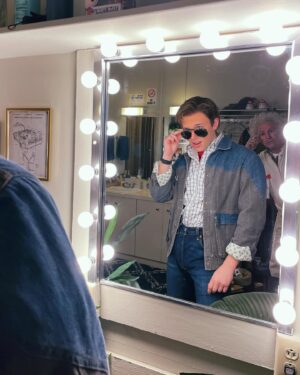 JJ Niemann Instagram - Thank you Roger *Art Director* Bart for helping me get the shot 😎
You have 5 more chances this weekend to come catch me as Marty and see our little skit! C u there xx
@bttfbway @rogerbartofficial 
•
•
•
•
•
#theatre #theatrekid #broadway #actor #martymcfly #musical #musicaltheatre #bttf #backtothefuture #martymcfly