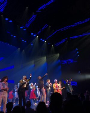 JJ Niemann Instagram - getting to live out your big dreams means absolutely nothing without the people you get to share it with. thank you to the dozens and dozens of besties & family members & wonderful humans who made it out the last few weeks to see me play Marty 🫶🏼 means the absolute world to get to share this with you all! x