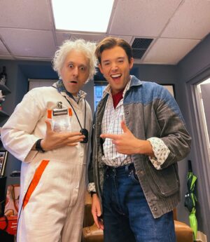 JJ Niemann Instagram - getting to live out your big dreams means absolutely nothing without the people you get to share it with. thank you to the dozens and dozens of besties & family members & wonderful humans who made it out the last few weeks to see me play Marty 🫶🏼 means the absolute world to get to share this with you all! x