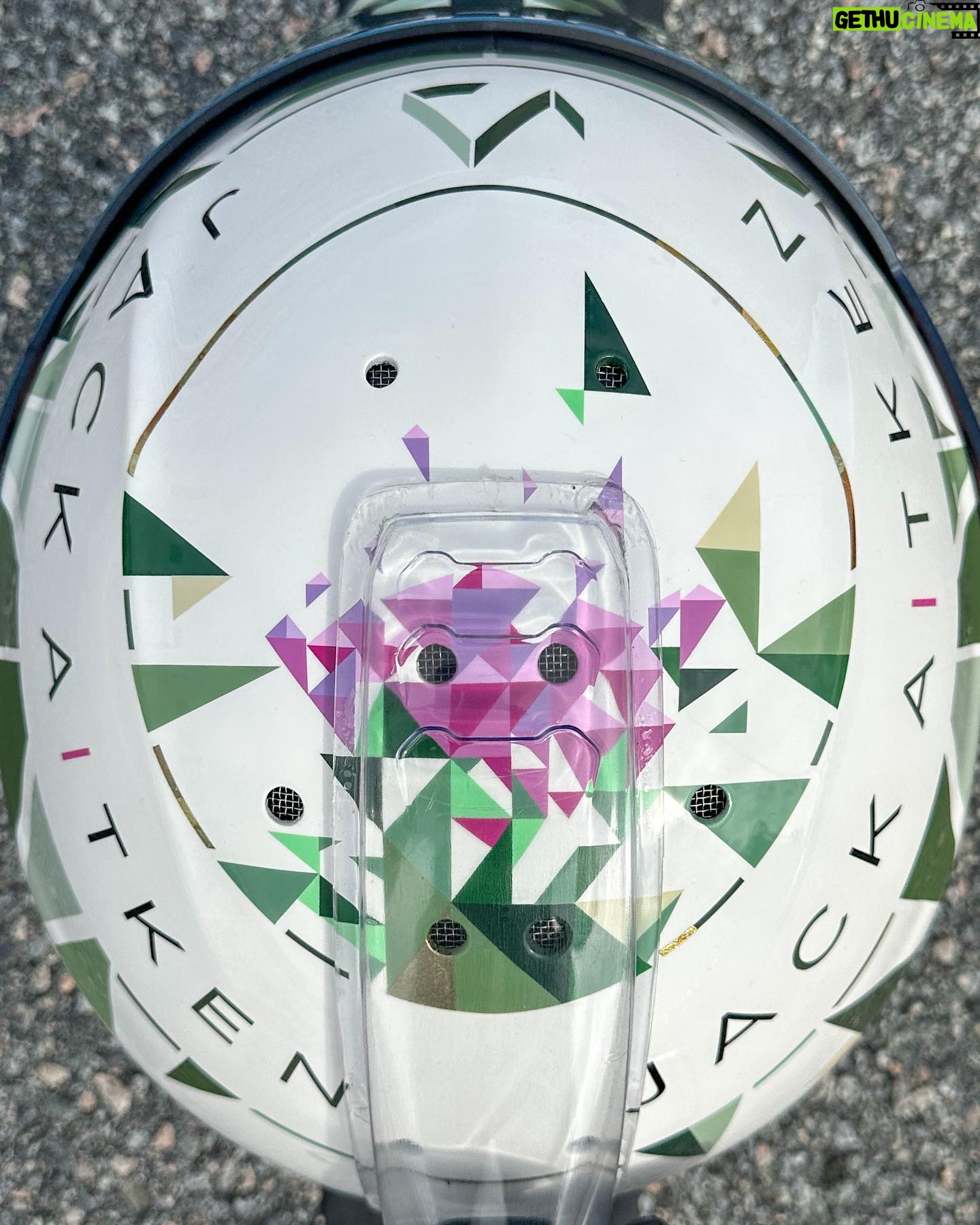 Jack Aitken - 4.6K Likes - I proudly present to you the latest Aitken x Koop collab, courtesy of @stilo_official. The Thistle. 🌷
Inspiration came from the classic emblem of Scotland, the thistle, a prickly yet beautiful flower that blooms bright purple from the cold greens and greys of the British countryside. The little dashes of gold were thrown in to set off the muted greens and bright purples. On the back we have the motto of The Order of the Thistle (yes it’s a thing), which translates to “Nobody attacks me with impunity”, referring to our prickly nature. Let’s hope that rings true this season 😉 I’m glad to see it’s already been given the thumbs up by a few of you (swipe to the end)!
#BeIconic #CadillacRacing
Final pic 📸 @bcpix