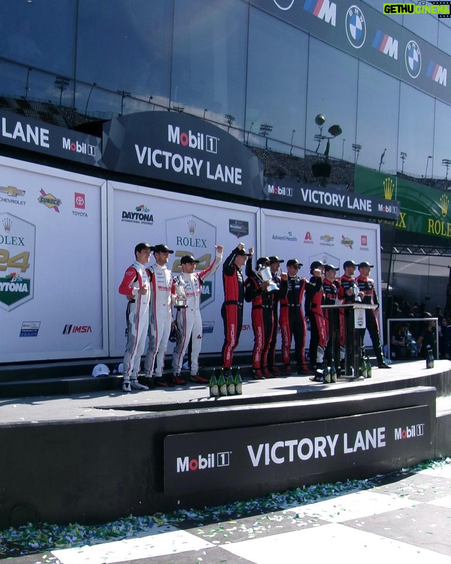 Jack Aitken - 5.7K Likes - Golly that one hurts. 2nd by just a couple of seconds in the Rolex Daytona 24. Nearly 24 hours of fighting for inches of tarmac, gathering energy for ‘one’ more push, willing your teammates on with all your heart, trying not to think about the end result whilst only thinking of how to get there. Coming that close means all the hope that crept up on you in the final stages gets crushed, and it stings. But we had a good race.
Those who missed it, we were circulating in the top positions nearly all race long, and everyone in the team was flawless. Pipo and I pulled longer stints during the night hours as we tried to rest up Tom for the final sprint, let him sleep as we worked to keep the car healthy and near the front. It looked to work perfectly, as he pulled a beautiful move on the #7 Porsche with just over an hour to go for the lead. We thought that was the win right there. Sadly, a caution came out shortly after. We are the first pit box in pitlane, which means our rivals can watch us and ‘short’ their fuel stop to jump ahead of us. They then simply have to save a touch more fuel, and hold that position. This is exactly what happened, and we felt powerless watching on, despite Tom putting in a heroic effort to try and pass again.
2nd at Daytona is not to be sniffed at, and it bodes well for the year ahead. A huge thank you to Pipo, Tom, Whelen Engineering and Cadillac Racing for creating this awesome crew. And hats off to Porsche Penske and their drivers, it was a heck of a battle.
#BeIconic #CadillacRacing
@bcpix @alelbuth 📸