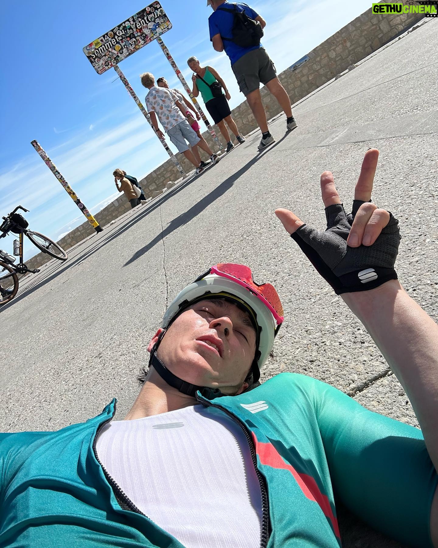 Jack Aitken - 5K Likes - I did a painful thing, and I’ve been trying to think of a caption that isn’t a humble-brag, and it’s difficult… I climbed Mont Ventoux from all 3 sides by bike in one ride, and I’m quite proud of it.
📊 Numbers 📊
Mt. Ventoux summits at just under 2,000m.
On the long descents I hit a max speed of 80km/h.
I spent 5.5 hours climbing, the rest of the time was descending and transition miles.
Total calorie burn was 4,453.
To offset this I consumed over half a kilo of sugar and 4.7 litres of water.
All in all, I rode for just over 7 hours with less than an hour of stop time.
I’d spent a while planning this ride, and that’s definitely half the fun, but actually following through and dealing with the suffering to finish it was a big achievement for me. I came close to quitting at the 2nd summit, as I was feeling low physically and mentally. The effort up to then, plus the heat on the lower slopes contrasted with the freezing mist and winds at the summit, was taking a toll. I also knew if I did the freezing half-hour descent through the clouds to the final climb, from Sault, I would have no option other than to climb it to get home. Thankfully, that being the ‘easiest’ side of Ventoux and the mental push of it being the last one helped me to finish it off! Even better, the clouds had burnt off by the time I got back to the summit, so I was rewarded with the warm sun as I collapsed to take the *three* selfie.
Definitely one of my less restful ‘holidays’ but I loved it. Thanks to @jimbobarooney_d and @maxaitken49 for the good vibes and bottle hand up, and @sramroad, @zippspeed, @sportful_uk and @viresvelo for the exceptional kit, run down below:
Factor Ostro V.A.M.
Sram Red AXS (48-35 and 10-33 gearing, needed a lower gear!)
Zipp 454 NSW Wheels and Conti GP5000 S TR set up tubeless (🤤)
Sportful Bomber Jersey (comfy aero 👌🏻)
Sportful LTD Bibshorts
Sportful Hot Pack Norain Jacket (perfect for the chilly descents)