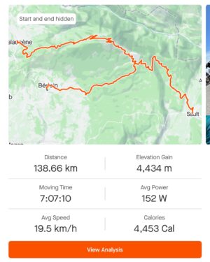 Jack Aitken Instagram - I did a painful thing, and I’ve been trying to think of a caption that isn’t a humble-brag, and it’s difficult… I climbed Mont Ventoux from all 3 sides by bike in one ride, and I’m quite proud of it.

📊 Numbers 📊
Mt. Ventoux summits at just under 2,000m. 
On the long descents I hit a max speed of 80km/h.
I spent 5.5 hours climbing, the rest of the time was descending and transition miles.
Total calorie burn was 4,453.
To offset this I consumed over half a kilo of sugar and 4.7 litres of water.
All in all, I rode for just over 7 hours with less than an hour of stop time. 

I’d spent a while planning this ride, and that’s definitely half the fun, but actually following through and dealing with the suffering to finish it was a big achievement for me. I came close to quitting at the 2nd summit, as I was feeling low physically and mentally. The effort up to then, plus the heat on the lower slopes contrasted with the freezing mist and winds at the summit, was taking a toll. I also knew if I did the freezing half-hour descent through the clouds to the final climb, from Sault, I would have no option other than to climb it to get home. Thankfully, that being the ‘easiest’ side of Ventoux and the mental push of it being the last one helped me to finish it off! Even better, the clouds had burnt off by the time I got back to the summit, so I was rewarded with the warm sun as I collapsed to take the *three* selfie.

Definitely one of my less restful ‘holidays’ but I loved it. Thanks to @jimbobarooney_d and @maxaitken49 for the good vibes and bottle hand up, and @sramroad, @zippspeed, @sportful_uk and @viresvelo for the exceptional kit, run down below:

Factor Ostro V.A.M. 
Sram Red AXS (48-35 and 10-33 gearing, needed a lower gear!)
Zipp 454 NSW Wheels and Conti GP5000 S TR set up tubeless (🤤)
Sportful Bomber Jersey (comfy aero 👌🏻)
Sportful LTD Bibshorts
Sportful Hot Pack Norain Jacket (perfect for the chilly descents)