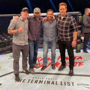 Jack Carr Instagram - Thinking back to an epic night at UFC 276 in Vegas on July 2, 2022 to celebrate THE TERMINAL LIST on Prime Video.

#TheTerminalList #ChrisPratt #PrattPrattPratt #JamesReece #JackCarr #JackCarrUSA #UFC