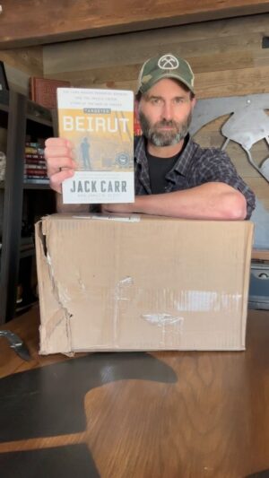 Jack Carr Instagram - Returned home from book tour to galleys of TARGETED: BEIRUT - THE 1983 MARINE BARRACKS BOMBING AND THE UNTOLD ORIGIN STORY OF THE WAR ON TERROR. 

Galleys are early editions that go out to reviewers and to media in advance of publication. 

Written with military historian and Pulitzer Prize finalist @jamesmscott1 James Scott, TARGETED: BEIRUT will hit shelves on September 24, 2024 and is available for pre-order now in hardcover, eBook, and audiobook. 

Honored and humbled to tell this story. 

#JackCarr #JackCarrUSA #History #Read