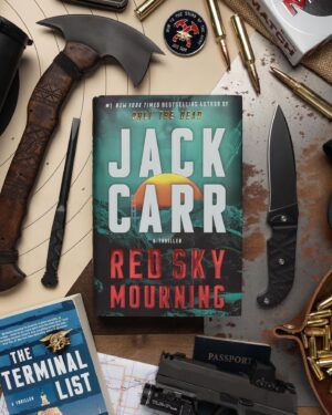 Jack Carr Instagram - Today…things get bloody. 

RED SKY MOURNING is in the wild! 

Find it in hardcover, eBook, and audiobook. 

Signed editions linked via my website under “SIGNED BOOKS.”

Book Tour times, dates and locations are posted to the “BOOK TOUR” section of my website. 

Enjoy the read! 

#JackCarr #JackCarrUSA #RedSkyMourning #JamesReece
