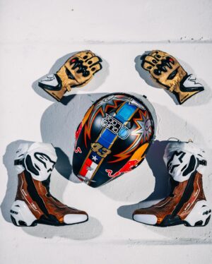 Jack Miller Instagram - I know I say it every single time, but I think this is the best one yet! Ridin’ COTA with something southern this weekend 🤠🇺🇸 Thanks @alpinestars & @dirtstudios, you’ve nailed it 🤟
