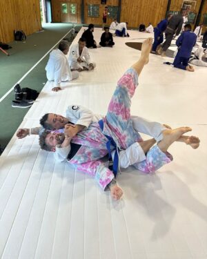 Jack Osbourne Instagram - Thanks @shoyoroll for the 🥋 and @andystumpf212 for the choke hold 😵‍💫