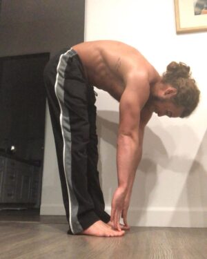 Jack Perry Instagram - This is partially to keep myself accountable, but also because I am a full on believer now in @ddpyoga . I’ve been stiff as a board my whole life and never been able to touch my toes, so I decided I’d take this time to really go for it. It took three DDPY sessions, and I’ve finally done it. (It still hurts a lot if you couldn’t tell by my face.) My back still looks like a heap of trash, and I’ve got a lot of work ahead, but I’m looking forward to it now, and I can 100% say it’s not all hype. Give it a try! #ddpyoga #ddpy #yoga