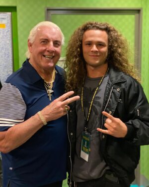 Jack Perry Instagram - This one’s for my old man. 
Nature Boy and Jungle Boy.