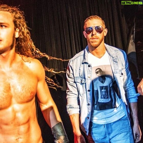Jack Perry - 7.5K Likes - This actually won’t be the first time I’ve teamed up with @orangecassidy . We’ve joined up once before for a ten man tag, and we’ll be looking to keep our winning streak alive tomorrow. #freshlysqueezedOC #coldpressedJB #pwg @aewontnt