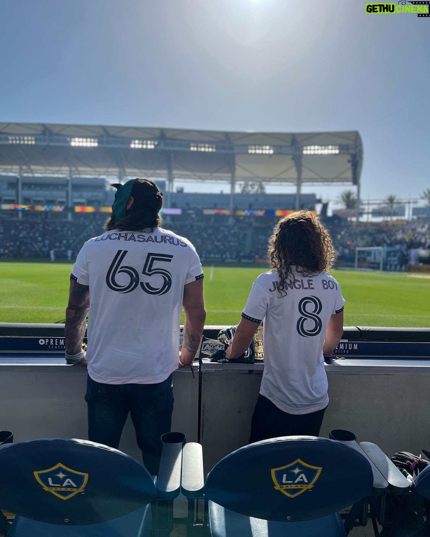 Jack Perry - 10.1K Likes - Thanks to the @lagalaxy for having us out! #aew