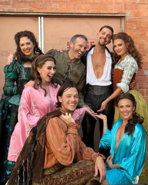 Jackie Burns Instagram - We take comedy very seriously at @sacmusicals. I loved my time with this outrageously talented cast of #somethingrottenthemusical. It went by way too fast! Swipe to the end if you want to get a glimpse of this summer’s hottest #showmance! 
•
•
•
•
#fbf #musicals #theater #theaterlife #instagood #musicalcomedy #fridayfeeling #happy #photography