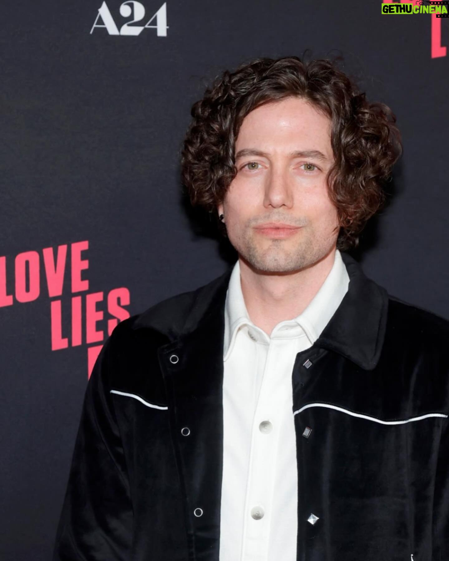 Jackson Rathbone - 25.2K Likes - Thanks @a24 for the invitation to the premier of #LoveLiesBleeding last night! Wonderful to catch up with old friends and make some new ones. Plus .. an AMAZING film.
Love Lies Bleeding is destined to be a cult classic.
With a feeling of early Cohen Bros and a bit of David Lynch, this film leapfrogs modern traditional thrillers, with a decent dose of absurdity, which highlights reality as opposed to distancing. The acting is perfect .. love Kristen Stewart (duh), Katy O’Brian is phenomenal, and the scene stealing turn from Anna Baryshnikov !! Plus Ed Harris is 👌
The script is tight, brimming with suspense, and well placed laughs. The music is perfect, Clint Mansell is a CHOICE. The cinematography is exquisite. Overall, Rose Glass has slayed this incredible film with a vision that’s unique and compelling, and destined to be around for a long time. @a24 does it again. Thankful for FILM !! 🙏🙏🙏