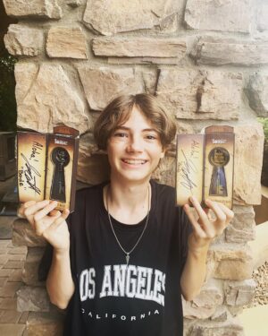 Jackson Robert Scott Instagram - Hope you guys are enjoying Season 3 as much as I did in helping make it! I wanted you to know that we have a few limited edition Bode Lock inspired keys left. We uniquely forged 500 of the Head, Hercules, Small World, and Ghost Keys. I’ve personally signed each of them and they are available on jacksonrobertscott.com. Be careful with these keys! I should know. Bode’s made a few questionable decisions over the last three seasons. ;-) 
Thank you for all your support and hope you enjoy! 🔐