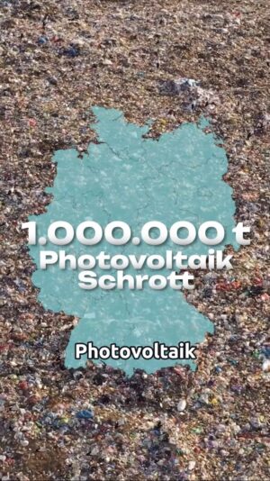 Jacob Beautemps Instagram - Wohin mit 1 Million Tonnen Photovoltaik-Schrott? #PV #Recycling ♻️