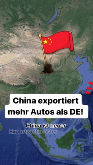 Jacob Beautemps Instagram - China ist Exportweltmeister bei Autos 🚗🇨🇳 #autos #China #export #elektroautos