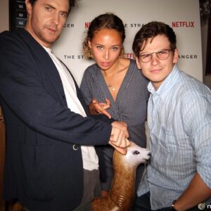 Jacob Dudman Instagram - Richard ready to ride into battle on an Alpaca, Ella-Rae looking like a model, and me... confused as to how I got here. Miss these people! #TheStranger #Tb