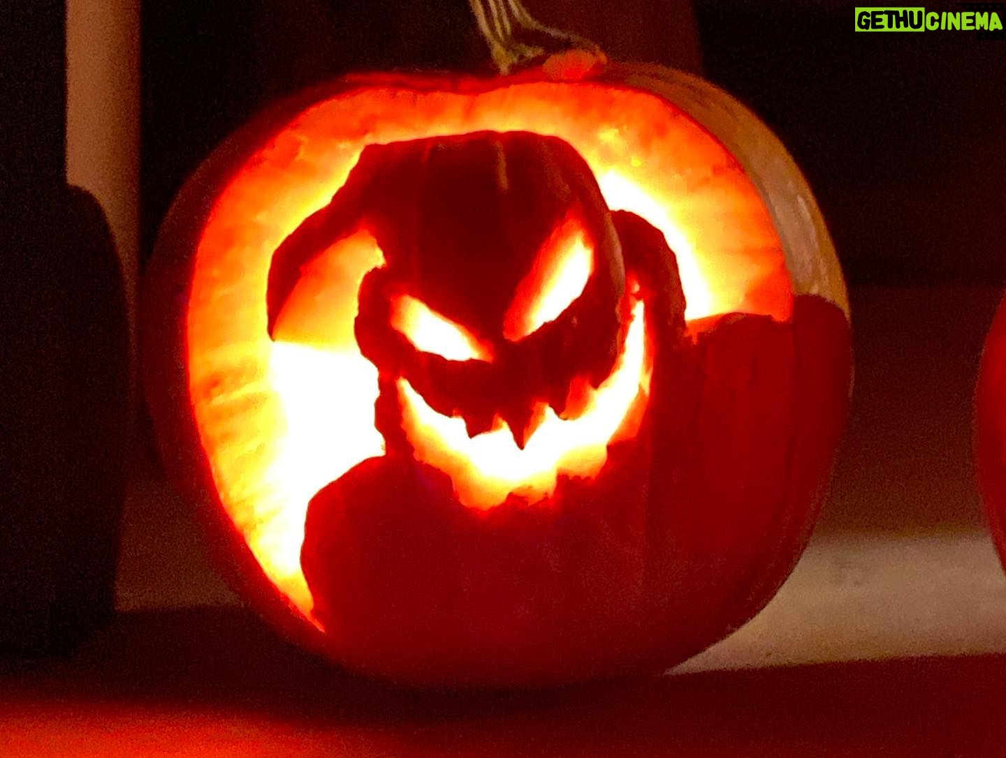 Jacob Vargas - 3.3K Likes - Pumpkin carving time. Rose carved The Oogie Boogie Man and Ava carved an #AmongUs character. Great job Ladies!!!