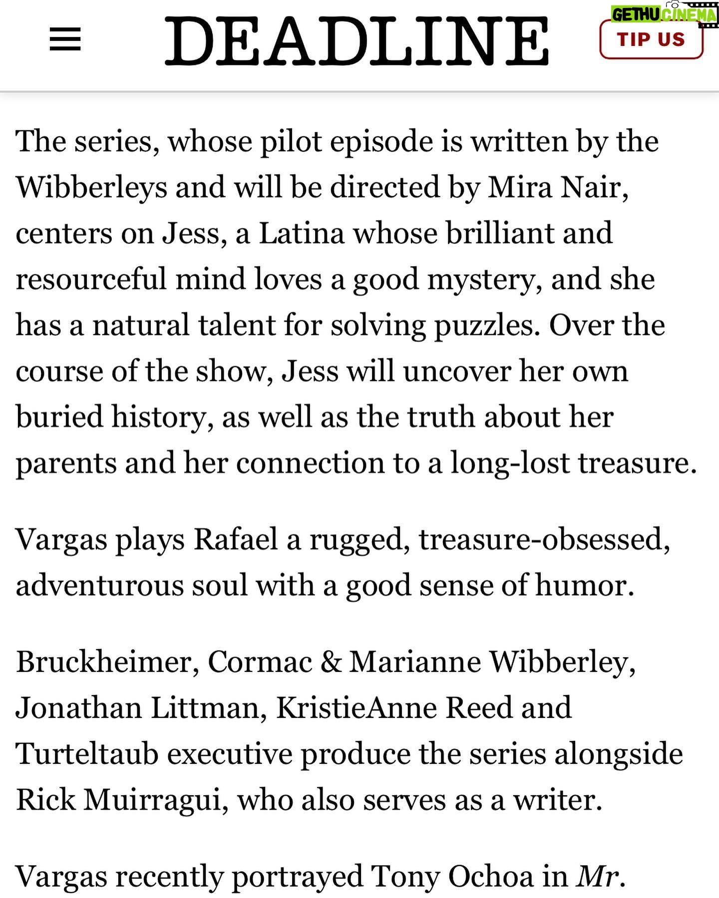 Jacob Vargas - 1.7K Likes - Excited about this new adventure!! @disneyplus