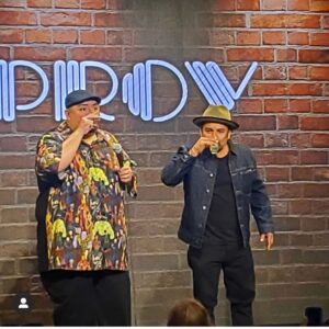 Jacob Vargas Instagram - Last night was Epic. Fathers Day and @fluffyguy show at the @breaimprov went 2hours over! Celebrated Gabes return to live stand up with a shot of @patron.