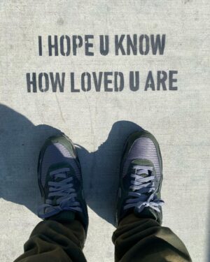 Jacob Vargas Instagram - Someone randomly wrote this on the sidewalk. Thank you. Everyone needs to hear this!!