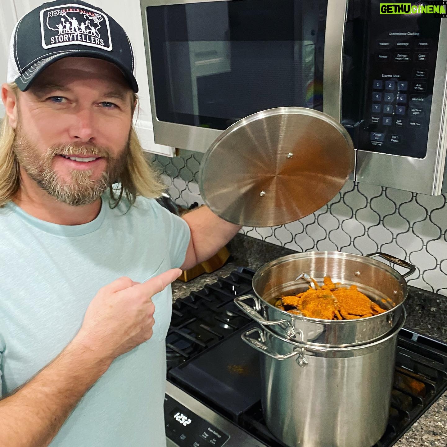 Jacob Young - 737 Likes - Trying my hand at steaming my own blue crabs today! Learned it by watching @luke_mcfad ! How you thinking I’m doing @mayorrobalt ? @christenyoung4