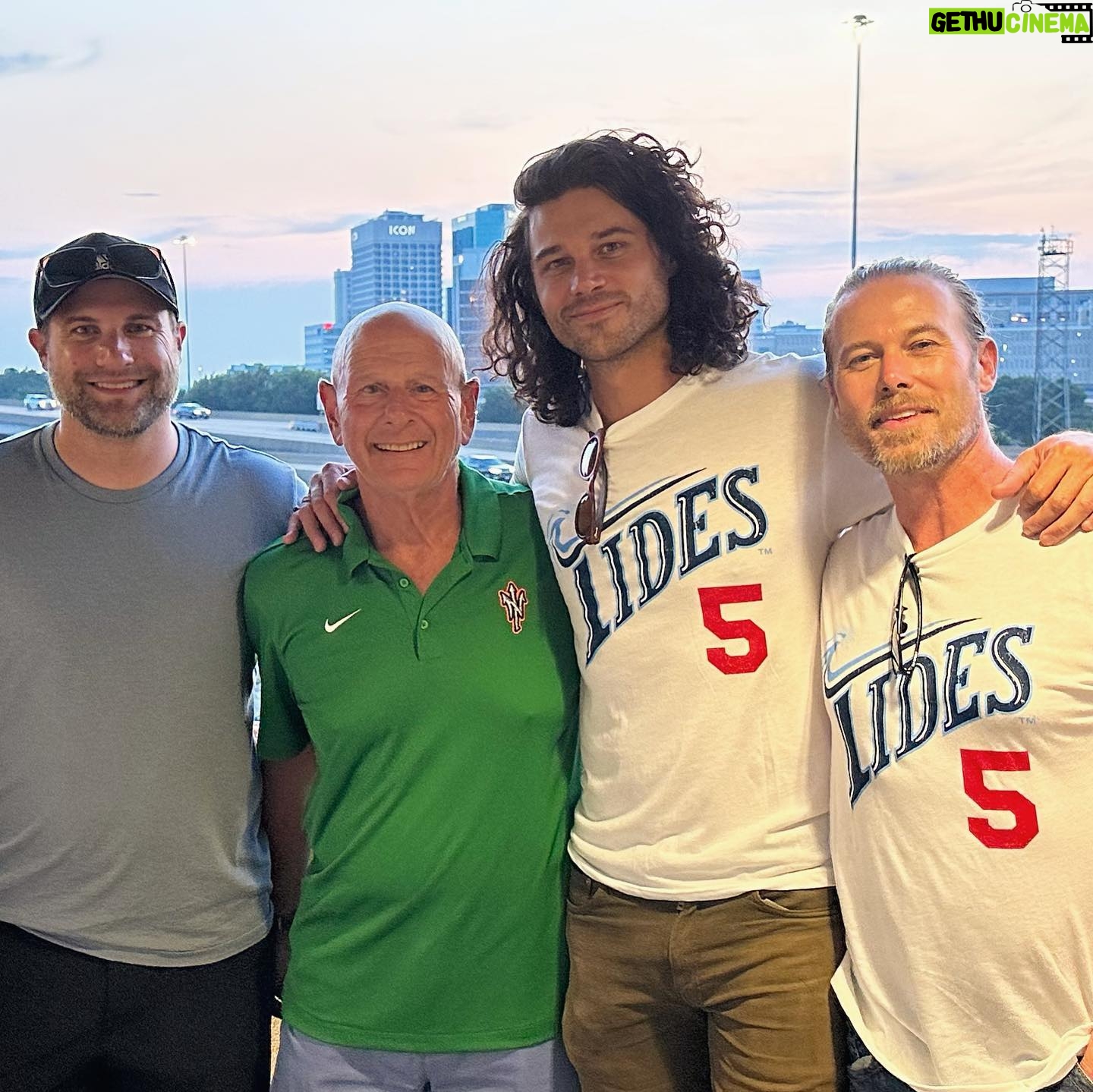 Jacob Young - 610 Likes - Thank you Ken Young for your hospitality and allowing us to watch your team @norfolktides absolutely crush the @gostripers ! So much fun!! Swipe left to see @trentkgarrett face plant me with his arse. 😆( no people were actually hurt during this brotherly roughhousing) 😂