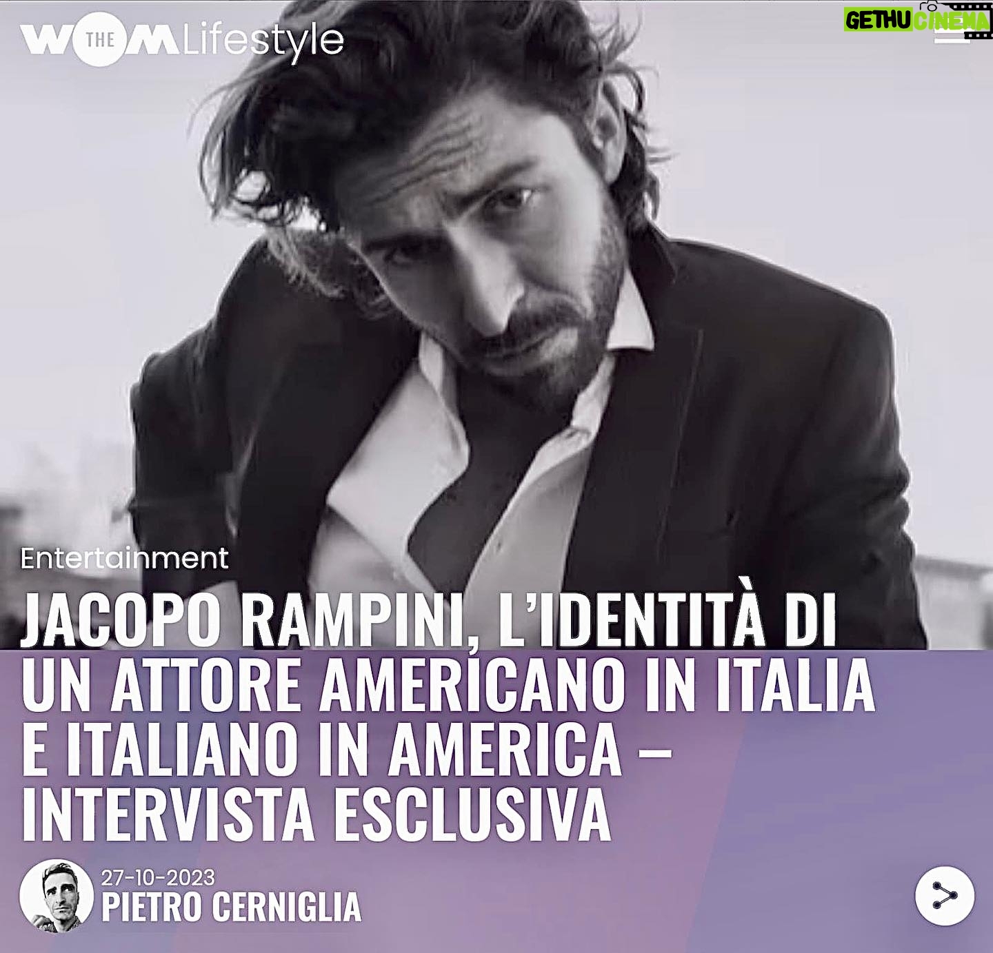 Jacopo Rampini - 2.7K Likes - Thank you @thewom @cernigliapietro and @manzopiccirillo for this in depth interview on playing William Shakespeare in my upcoming film “Shakespea Re di Napoli” premiering at @romacinemafest this week.
Photographed in NY by @saramontalbano
#romefilmfest
#festadelcinemadiroma
#thewom
#shakespearedinapoli