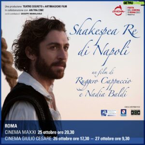 Jacopo Rampini Instagram - Excited to announce that “Shakespea Re di Napoli” will premiere at @romacinemafest on
October 25th, 2023 at @museomaxxi in Rome, Italy
