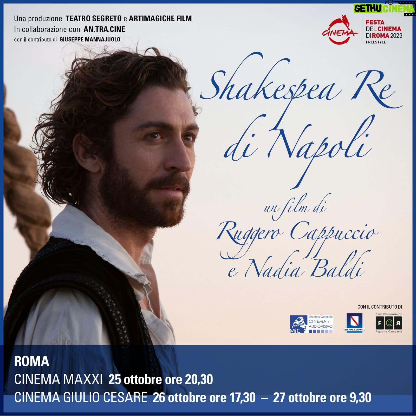 Jacopo Rampini - 2.7K Likes - Excited to announce that “Shakespea Re di Napoli” will premiere at @romacinemafest on
October 25th, 2023 at @museomaxxi in Rome, Italy